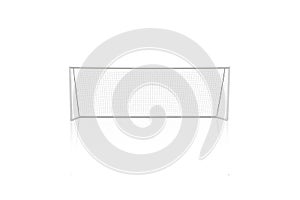 Football concept showing empty football goal posts