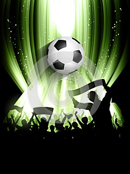 Football crowd background