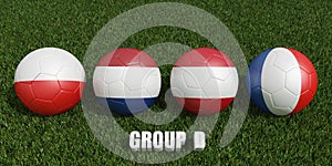 Football cup groups d. 2023 euro cup tournament. 3d