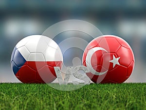 Football euro cup group F Czechia vs Turkey