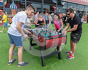 Football Fan Zone on Red Square in Moscow during the World Cup