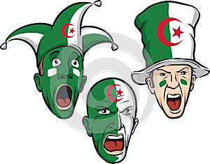 Football fans from Algeria