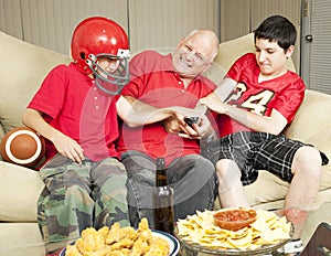 Football Fans Fight for Remote