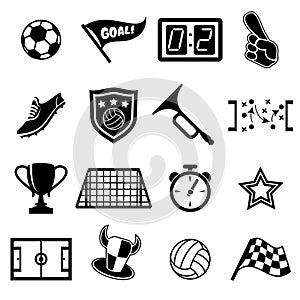 Football fans icons