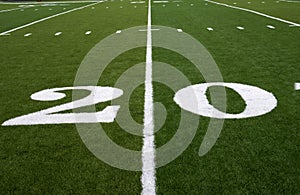 Football Field 20 Yard Line