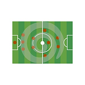 Football field 3-5-2