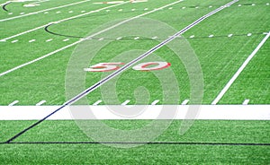Football Field 50 Yard Line