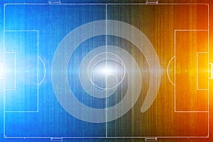 Football field from above. training field, Aerial view. confrontation on the football field