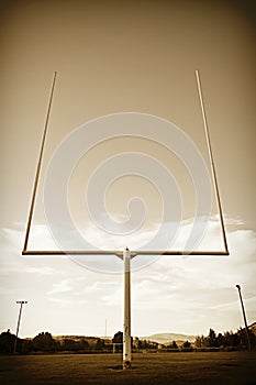 Football Field Goal Posts vintage