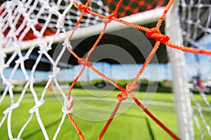 Football field Small, Futsal ball field in the gym indoor