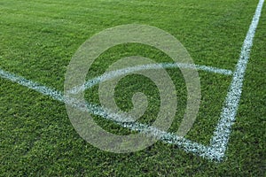 Football field stadium lawn marking