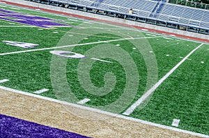 Football field on 40 yard line