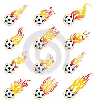 Football on fire