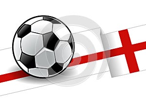 Football with flag - England