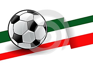 Football with flag - Italy