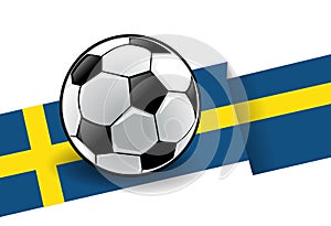 Football with flag - Sweden