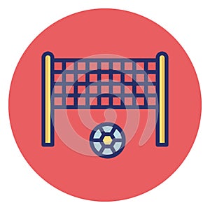 Football, football net Vector Icon which can easily edit