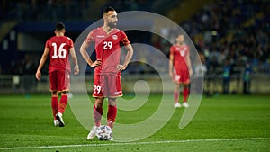 The football friendly match Ukraine vs Bahrain