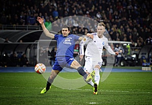 Football game FC Dynamo Kyiv vs FC Everton