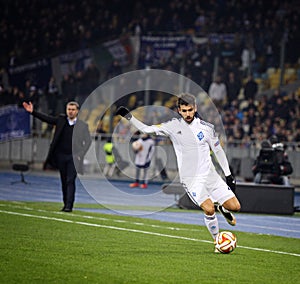 Football game FC Dynamo Kyiv vs FC Everton