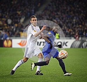 Football game FC Dynamo Kyiv vs FC Everton