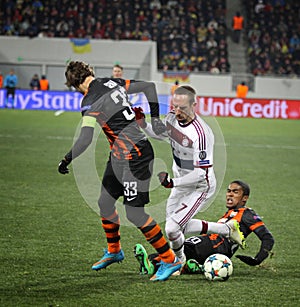Football game Shakhtar Donetsk vs Bayern Munich