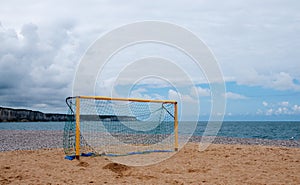 Football Goal on a Beach