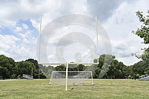 Football Goalpost on a sports field