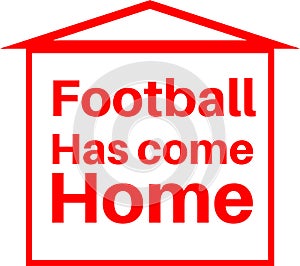 Football Has Come Home  - footballs coming home photo