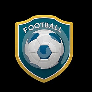 Football Heart type logo