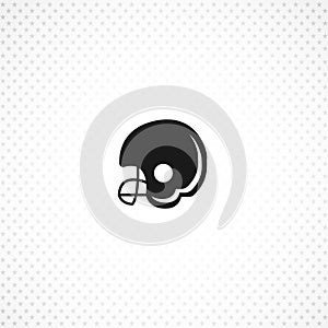 Football helmet icon. design element