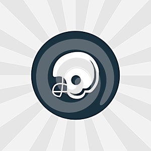 Football helmet isolated icon. sport design element