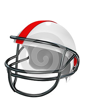 Football helmet (side view)