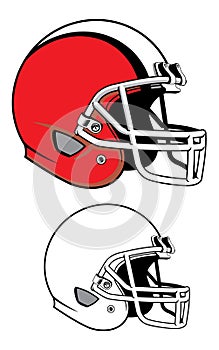 Football helmet photo