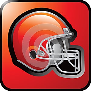 Football helmet web button