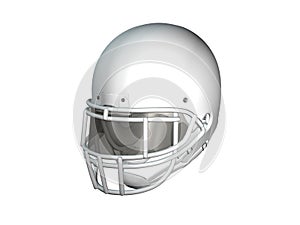 Calcio casco bianco 