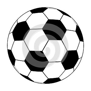 Football icon. soccerball isolated on white background. vector