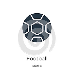Football icon vector. Trendy flat football icon from brazilia collection isolated on white background. Vector illustration can be photo