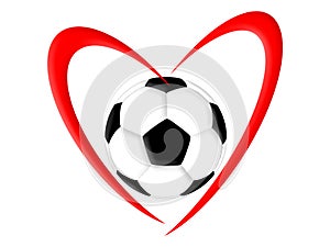 Football love soccer love