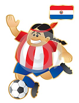Football mascot Paraguay