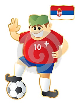 Football mascot Serbia