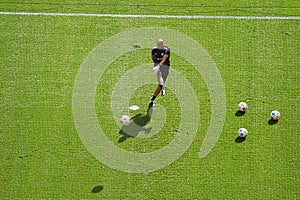 The football match of Bundesliga 1.FC Koeln vs VfB Stuttgart at Rhein-Energie-Stadion