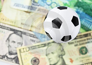 Football and money soccer betty