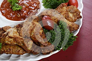 Football party food platter