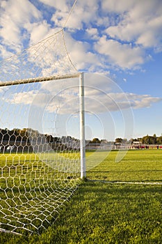 Football pitch goal post