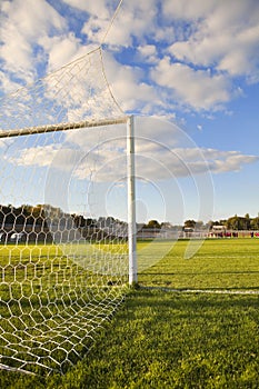 Football pitch goal post