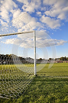 Football pitch goal posts