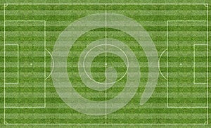 Football pitch with markings