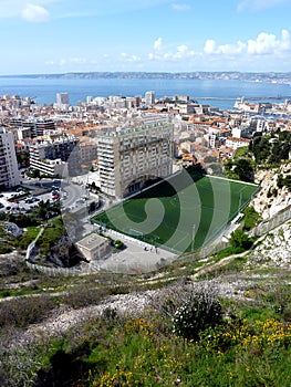 Football pitch in Marseilles, France