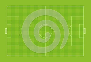 Football pitch with official proportions photo